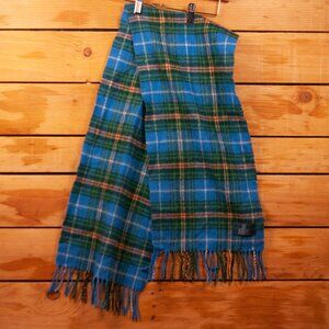 Vintage Tartan Clans Of Scotland 100% Wool Scarf